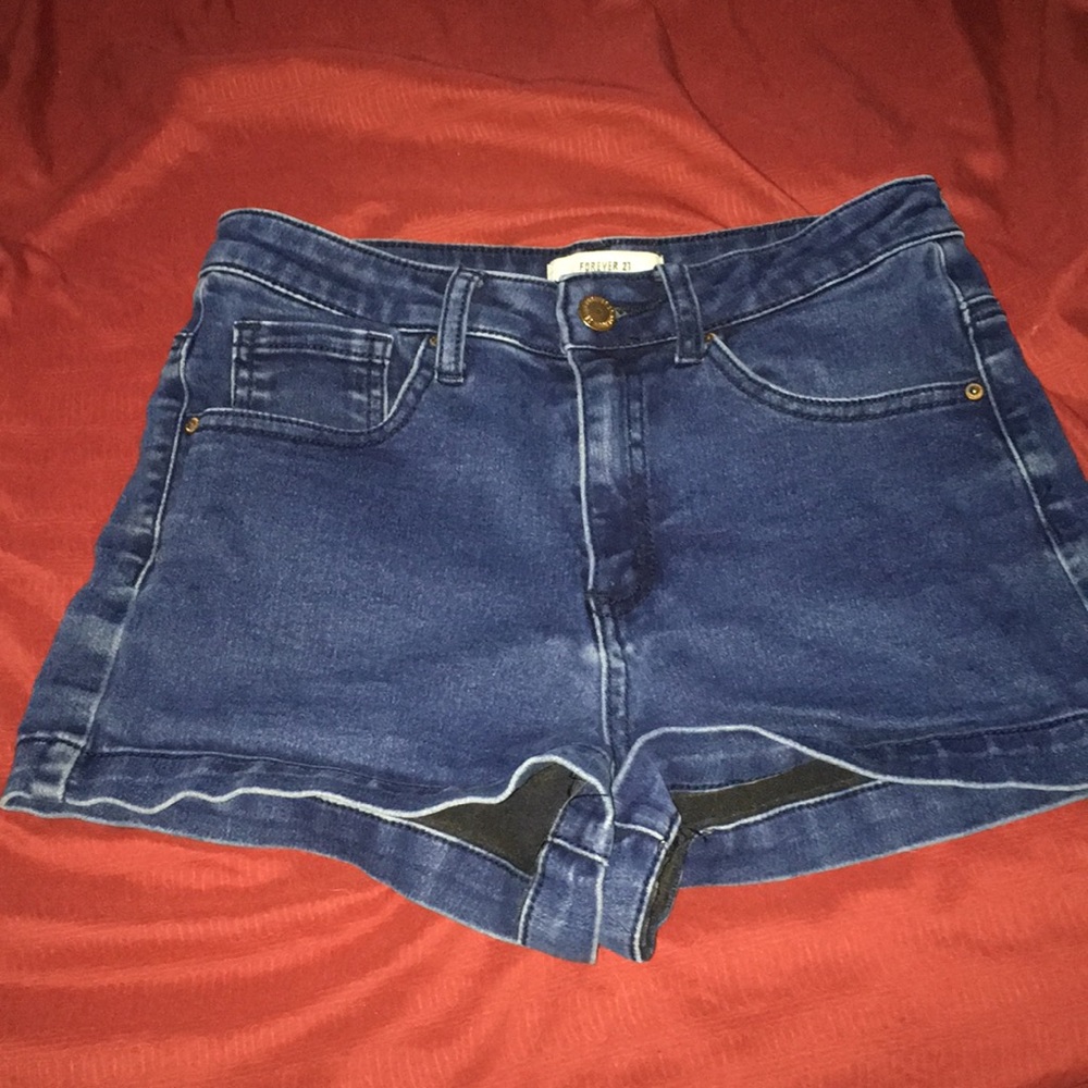 High rise forever 21 jean shorts
